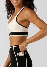 画像をギャラリービューアに読み込む, ローナ 042536 LJC レトロ スポーツブラ CREAM