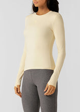 画像をギャラリービューアに読み込む, ローナ 042542 ムーブメント ロングスリーブ リブトップBUTTERMILK