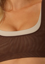 画像をギャラリービューアに読み込む, ローナ 092506 ダブルダウン スポーツブラ TRUFFLE