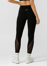 画像をギャラリービューアに読み込む, ローナ 102525 スピードアップ メッシュ アンクルバイター レギンス BLACK