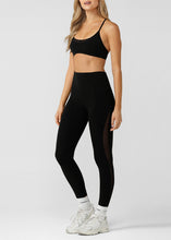 画像をギャラリービューアに読み込む, ローナ 102525 スピードアップ メッシュ アンクルバイター レギンス BLACK