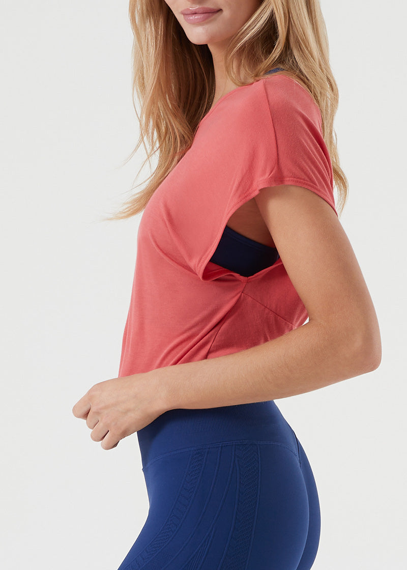 【SALE】NUX T0672 リザツイストトップDeep Coral