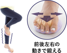 画像をギャラリービューアに読み込む, 美足筋MAKER(メイカ―) 5本指トレーナー  HB-123xaya(紫)