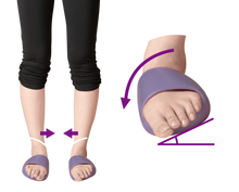 画像をギャラリービューアに読み込む, 美脚筋MAKER HB-122 パープル フリーサイズ22.0~24.5cm