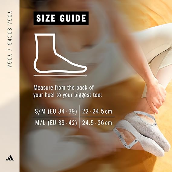 アディダス(adidas) ヨガソックス ブラック ADYG-30101BK(SM)30102BK(ML)