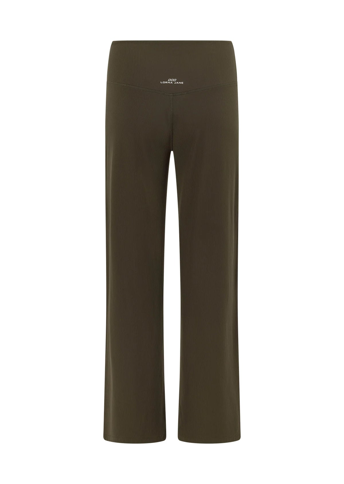 ローナ 052626 ウルトラプッシュ リュクス リブワイド レッグパンツ DARK KHAKI HAZE