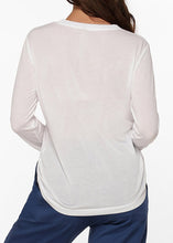 画像をギャラリービューアに読み込む, ローナ LB0394 ロータスロングスリーブトップ White