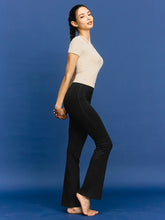 画像をギャラリービューアに読み込む, xexymix XELLA INTENTION フレアレギンス ロング丈 BLACK