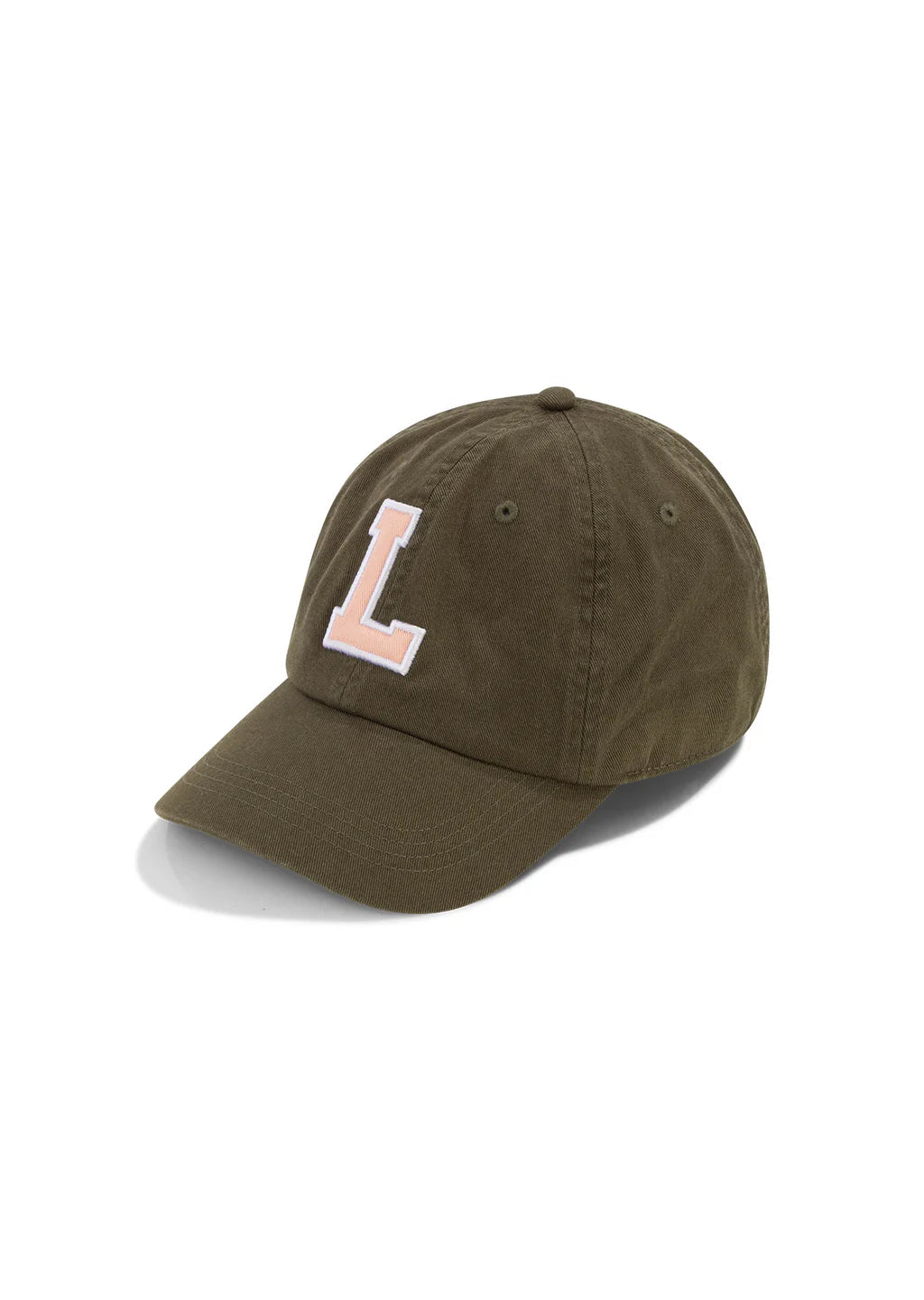 ラスト1点 ローナ A072674 LJ レターマンキャップWASHED DARK KHAKI HAZE