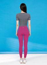 画像をギャラリービューアに読み込む, xexymix XP9157T BLACK LABEL シグネチャー360N 9分丈 レギンス pink crush