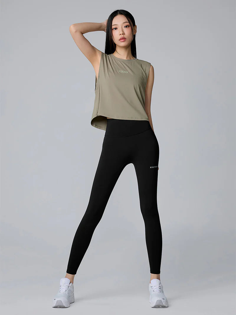 xexymix ゼクシィミックス XP9157T BLACK LABEL シグネチャー360N 9分丈 レギンス black