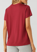 画像をギャラリービューアに読み込む, ローナ LB0380 ロータス Tシャツ BERRY RED