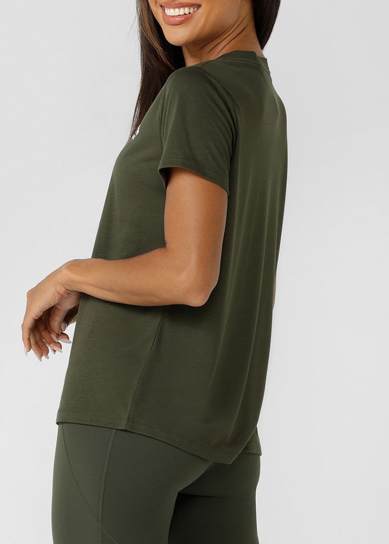 ローナ LB0380 ロータスTシャツ LUXURY GREEN