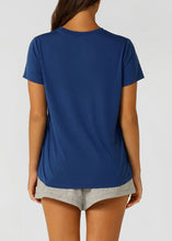 画像をギャラリービューアに読み込む, ローナ LB0380 ロータスTシャツ RIVIERA BLUE ★残り1点(XS)
