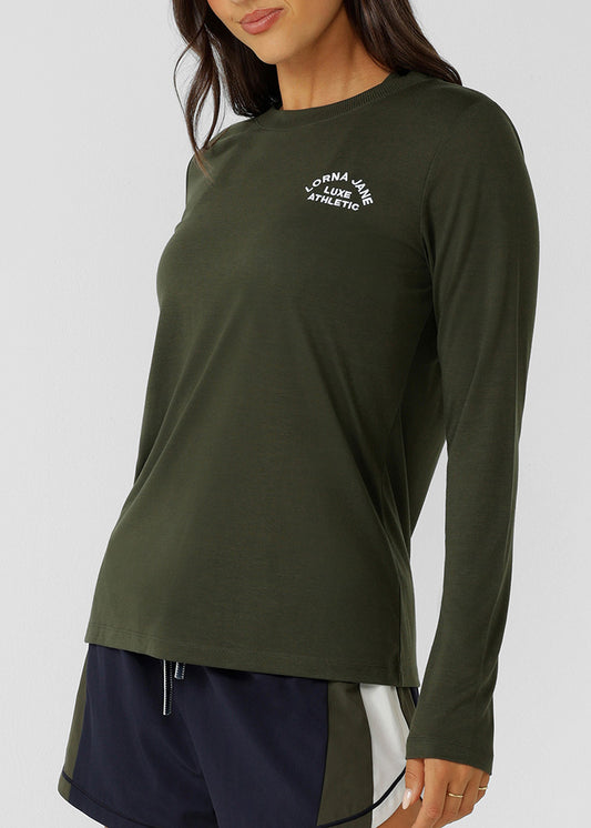 ローナ LB0394 ロータス ロングスリーブトップ LUXURY GREEN
