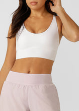 画像をギャラリービューアに読み込む, ローナ LB0395 ロータス ロングライン スポーツブラ WHITE