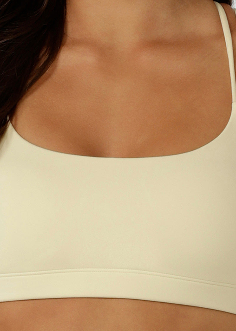 ローナ LB0451 ロータス クロップド スポーツブラ LEMON CREAM