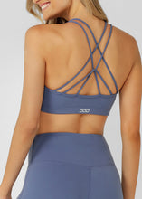 画像をギャラリービューアに読み込む, ローナ LB0451 ロータス クロップスポーツブラ MISTY BLUE