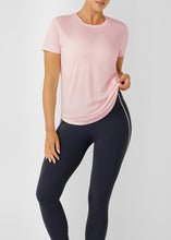 画像をギャラリービューアに読み込む, ローナ LB0463 エミー ダイナミック アクティブTシャツ PALE PEONY MARL