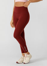 画像をギャラリービューアに読み込む, ローナ LB0478 ロータス フォンポケット アンクルバイターレギンス(MERLOT)