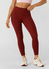 画像をギャラリービューアに読み込む, ローナ LB0478 ロータス フォンポケット アンクルバイターレギンス(MERLOT)