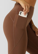 画像をギャラリービューアに読み込む, ローナ LB0514 エイミーポケット フルレングス レギンス CHOCOLATE