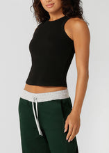 画像をギャラリービューアに読み込む, ローナ LB0526 ローナジェーン ベーシック リブタンク BLACK