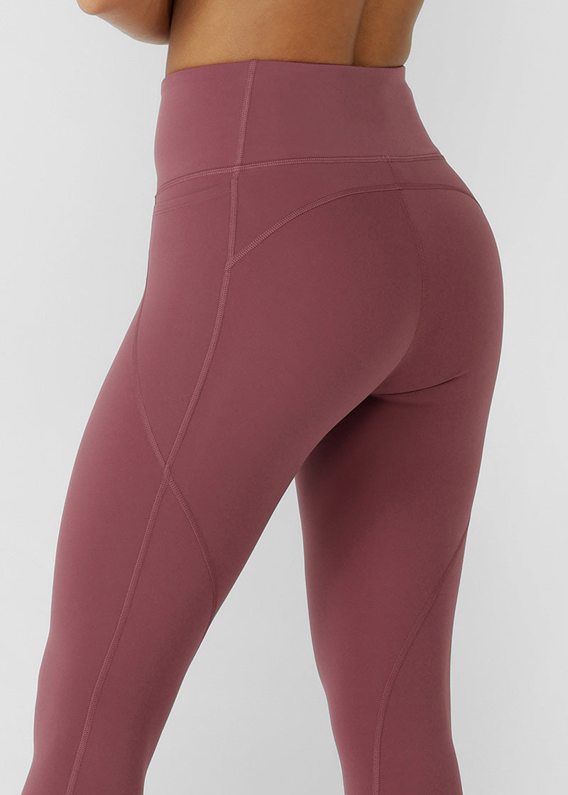 ローナ LB0551 エイミー ノーチェイフ フォンポケット アンクルバイター レギンス DARK ROSE BLUSH