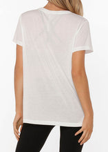 画像をギャラリービューアに読み込む, ローナ LB0380 ロータスTシャツ Essential (WHITE)