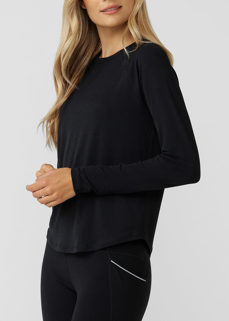 [NEW] ﾛｰﾅ 022615 ﾄﾚｰﾆﾝｸﾞﾃﾞｨ  ﾛﾝｸﾞｽﾘｰﾌﾞﾘﾌﾞ ｱｸﾃｨﾌﾞ ﾄｯﾌﾟBLACK