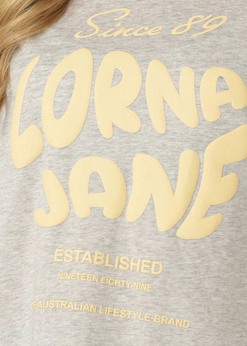 [NEW] ﾛｰﾅ 022647 SINCE89 ﾘﾗｯｸｽ Tｼｬﾂ GREY MARL