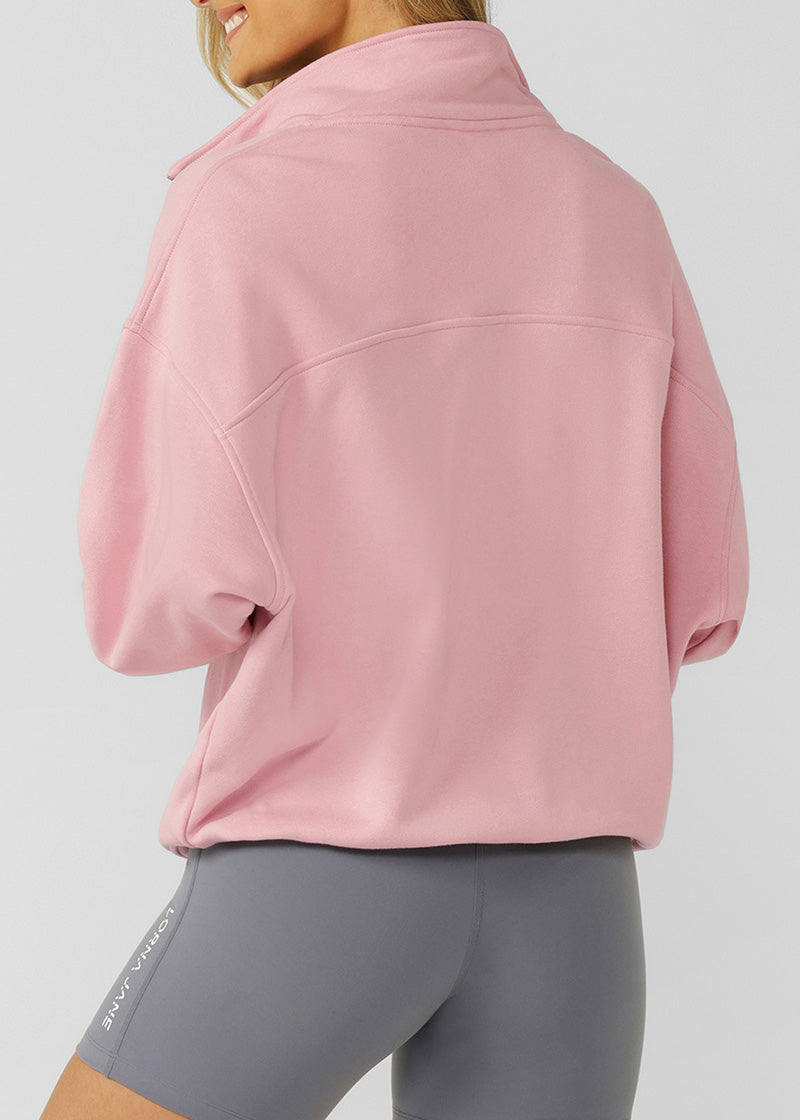 ﾛｰﾅ 022653 ｸｵｰﾀｰ ｼﾞｯﾌﾟ ｽｳｪｯﾄ DUSTY ROSE★残り一点(S)