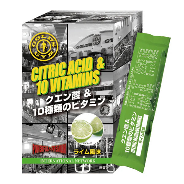 クエン酸＆10種類のビタミン(ライム/オレンジ)　10g×14包