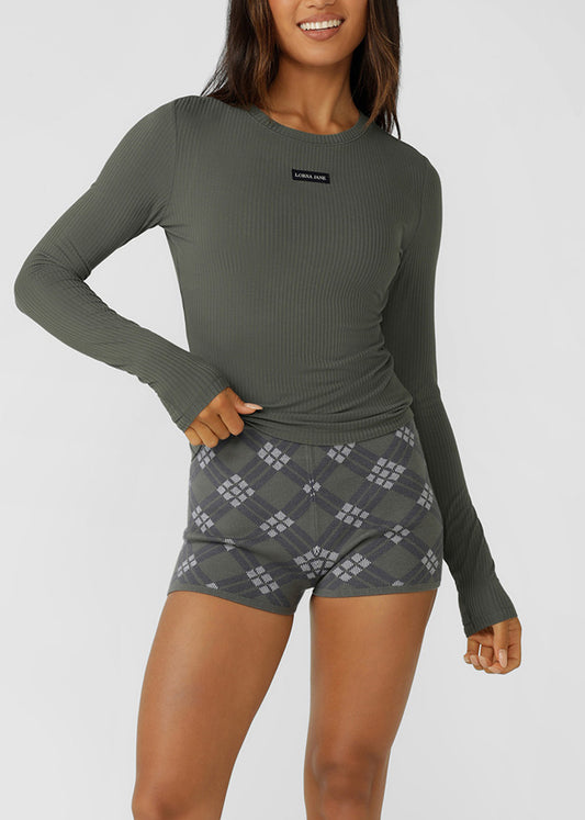 [NEW] ﾛｰﾅ 032656 ﾓｰｼｮﾝ ﾛﾝｸﾞｽﾘｰﾌﾞ ﾘﾌﾞﾄｯﾌﾟ AGAVE GREEN