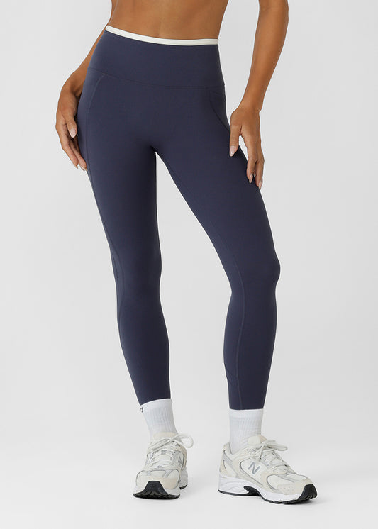 [NEW] ﾛｰﾅ 042618 ﾊｰﾌﾀｲﾑ 2ﾎﾟｹｯﾄ ｱﾝｸﾙﾊﾞｲﾀｰ ﾚｷﾞﾝｽ PLATINUM NAVY