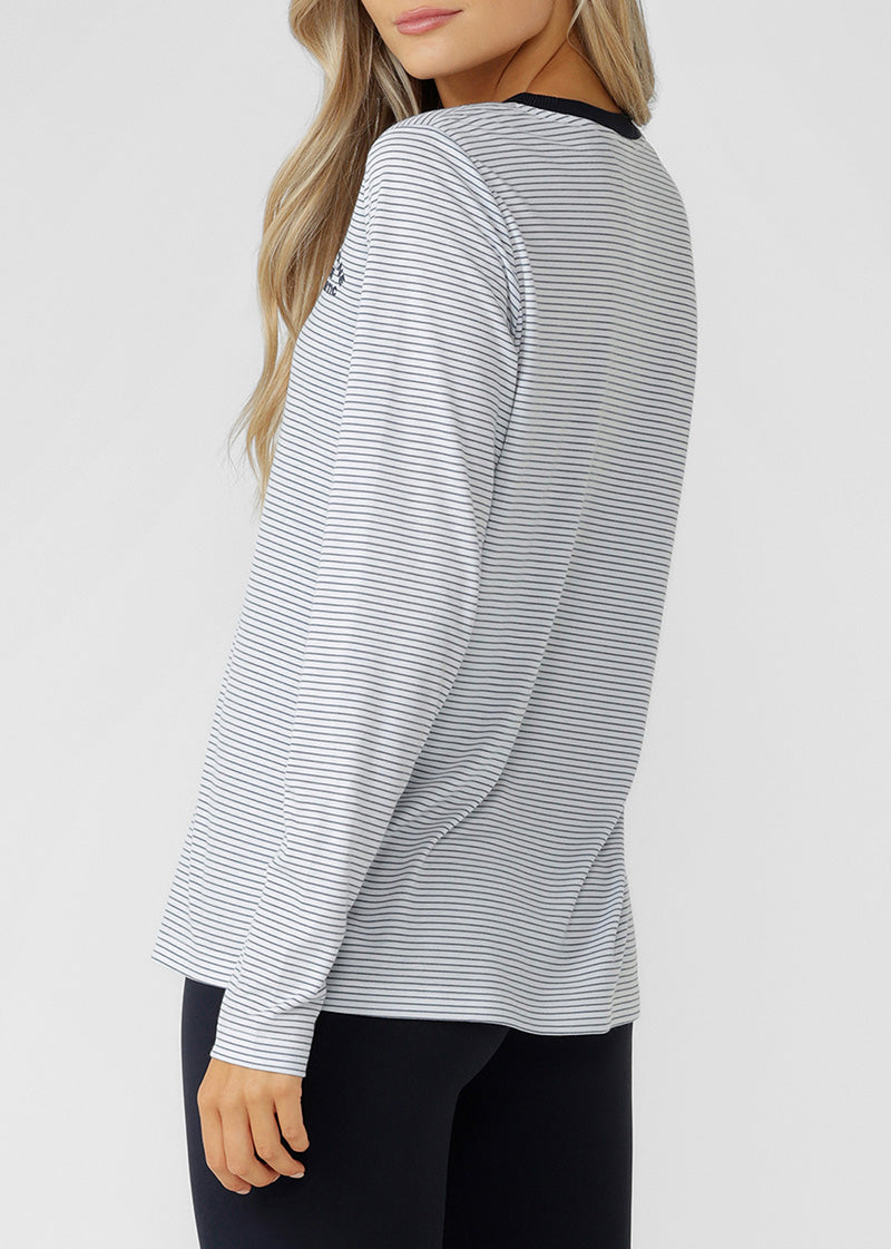 [NEW] ﾛｰﾅ 062622 ﾛｰﾀｽ ﾘﾐﾃｯﾄﾞｴﾃﾞｨｼﾖﾝ ﾛﾝｸﾞｽﾘｰﾌﾞﾄｯﾌﾟMIDNIGHT BLUE STRIPE