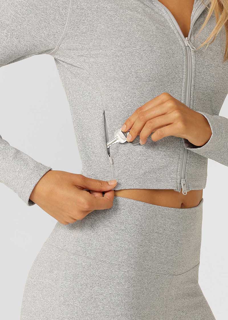 ﾛｰﾅ 072522 ｳｫｰﾑｱｯﾌﾟｼﾞｬﾝﾊﾟｰ GREY MARL