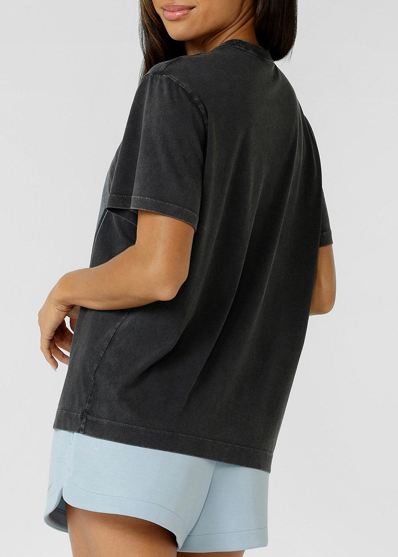 [NEW] ﾛｰﾅ 082638 ｽﾎﾟｰﾂ ﾓｰﾄﾞﾂｱｰｳｫｯｼｭﾄﾞTｼｬﾂ WASHED BLACK