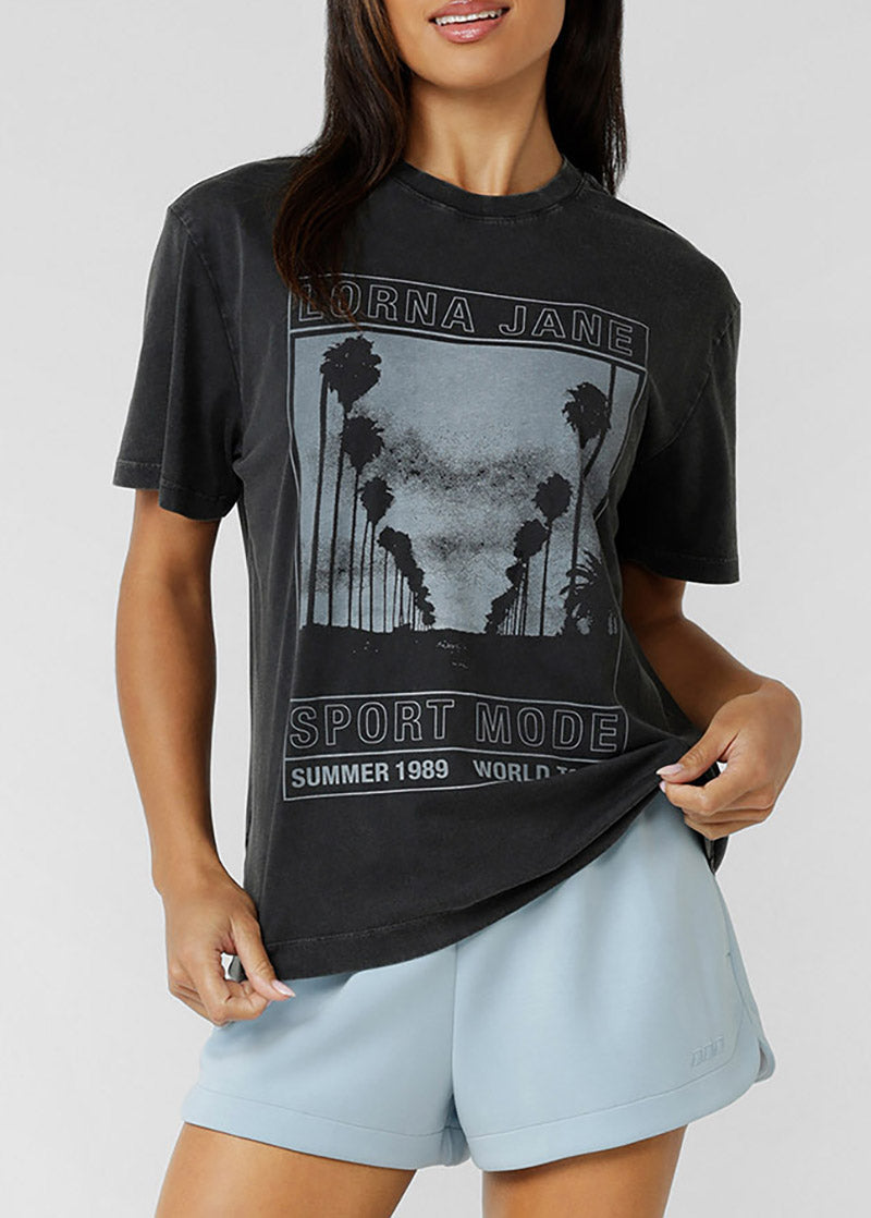 [NEW] ﾛｰﾅ 082638 ｽﾎﾟｰﾂ ﾓｰﾄﾞﾂｱｰｳｫｯｼｭﾄﾞTｼｬﾂ WASHED BLACK