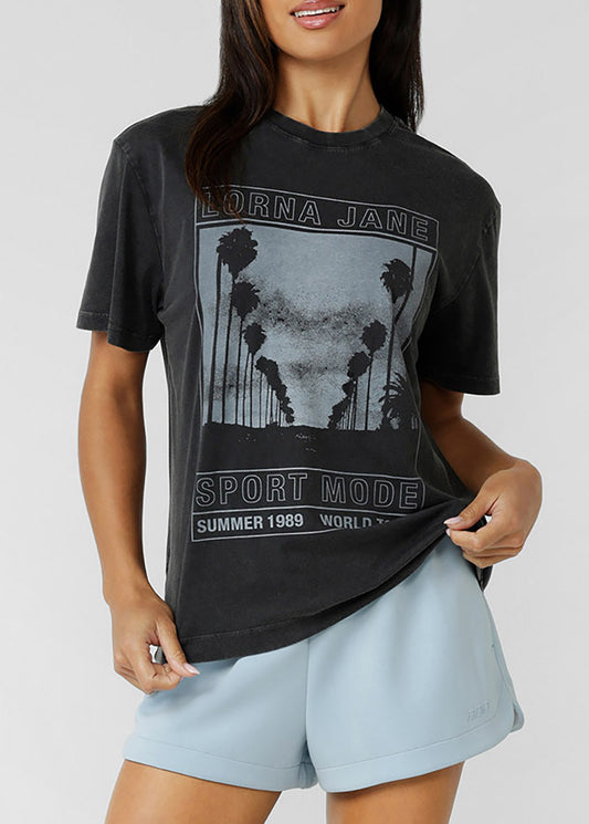 [NEW] ﾛｰﾅ 082638 ｽﾎﾟｰﾂ ﾓｰﾄﾞﾂｱｰｳｫｯｼｭﾄﾞTｼｬﾂ WASHED BLACK