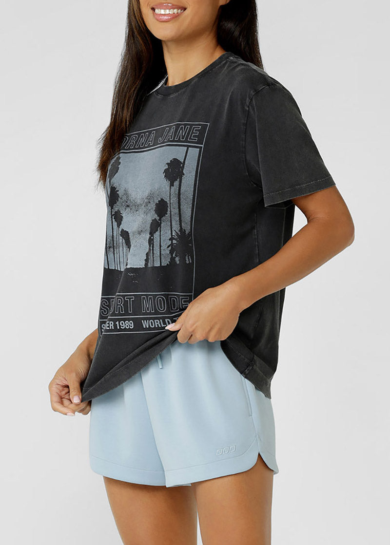 [NEW] ﾛｰﾅ 082638 ｽﾎﾟｰﾂ ﾓｰﾄﾞﾂｱｰｳｫｯｼｭﾄﾞTｼｬﾂ WASHED BLACK