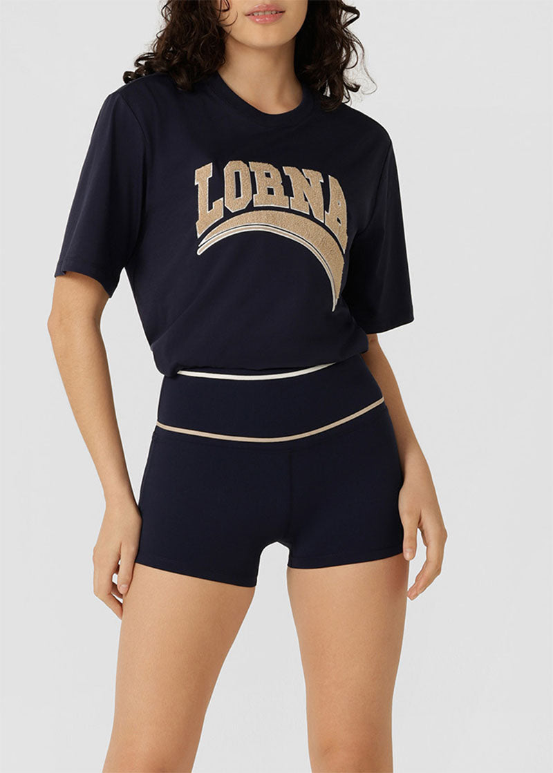 ﾛｰﾅ  092417 ｻﾝﾗｲｽﾞｻｰｷｯﾄ12CMﾊﾞｲｸｼｮｰﾂ (FRENCH NAVY)