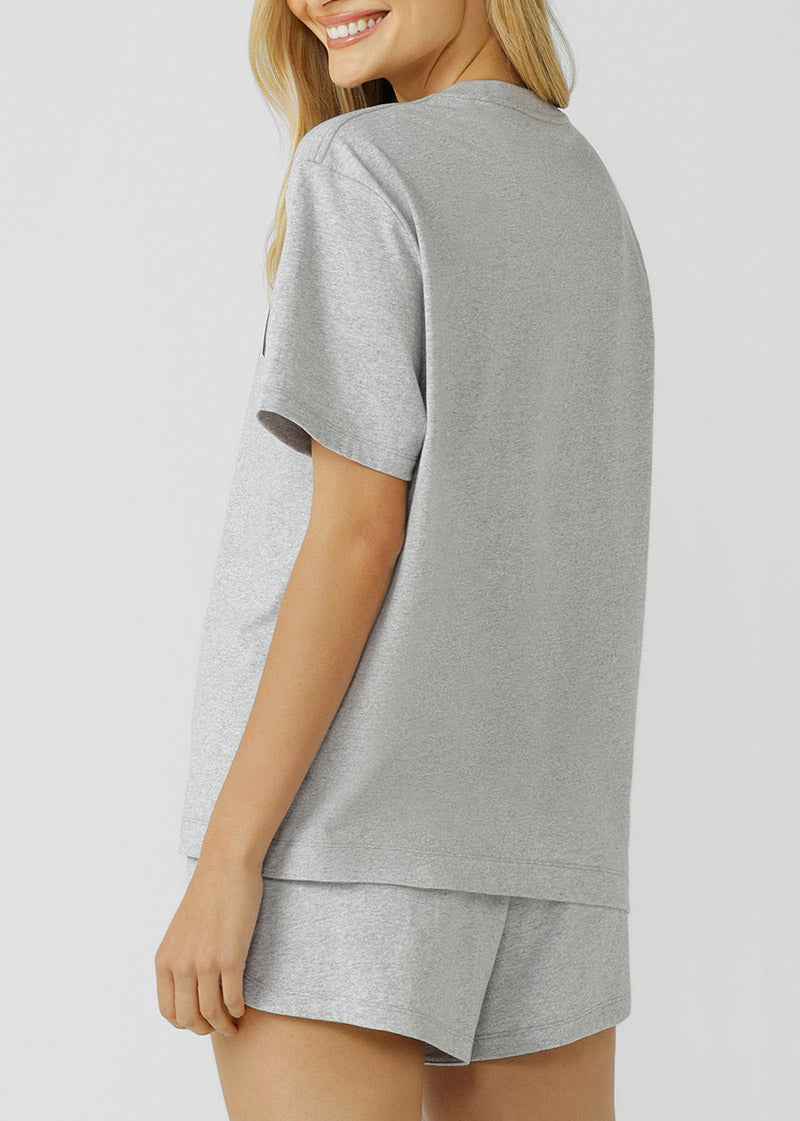 [NEW] ﾛｰﾅ 102654 ｵｰﾙｲﾝTｼｬﾂ GREY MARL