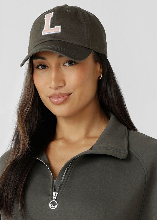 [NEW] ﾛｰﾅ A072674 LJ ﾚﾀｰﾏﾝｷｬｯﾌﾟWASHED DARK KHAKI HAZE