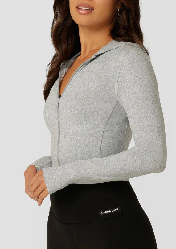 ﾛｰﾅ 072522 ｳｫｰﾑｱｯﾌﾟｼﾞｬﾝﾊﾟｰ GREY MARL