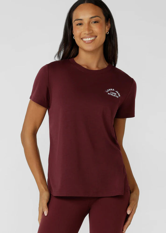 [NEW] ﾛｰﾅ LB0380 ﾛｰﾀｽTｼｬﾂ CRANBERRY