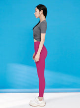 画像をギャラリービューアに読み込む, xexymix XP9157T BLACK LABEL シグネチャー360N 9分丈 レギンス pink crush
