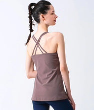 画像をギャラリービューアに読み込む, [Loopa] ルーパ カップ付き ダブルストラップ キャミソール  ﾓｶﾍﾞｰｼﾞｭ
