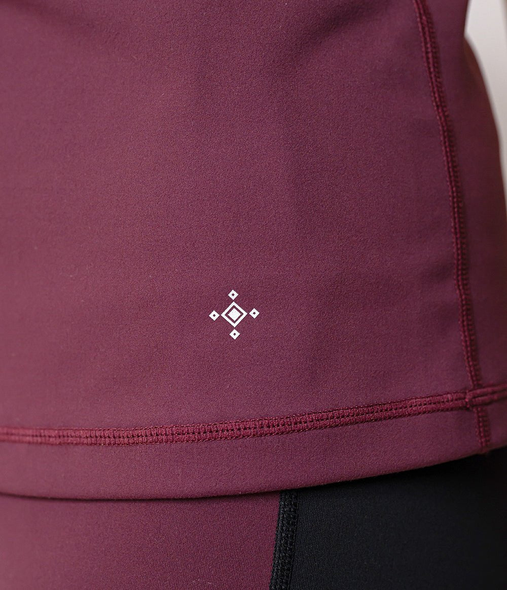 [Loopa] ルーパ カップ付き ダブルストラップ キャミソール  ﾜｲﾝﾚｯﾄﾞ