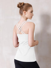 画像をギャラリービューアに読み込む, [Loopa] ルーパ カップ付き ダブルストラップ キャミソール ﾎﾜｲﾄ
